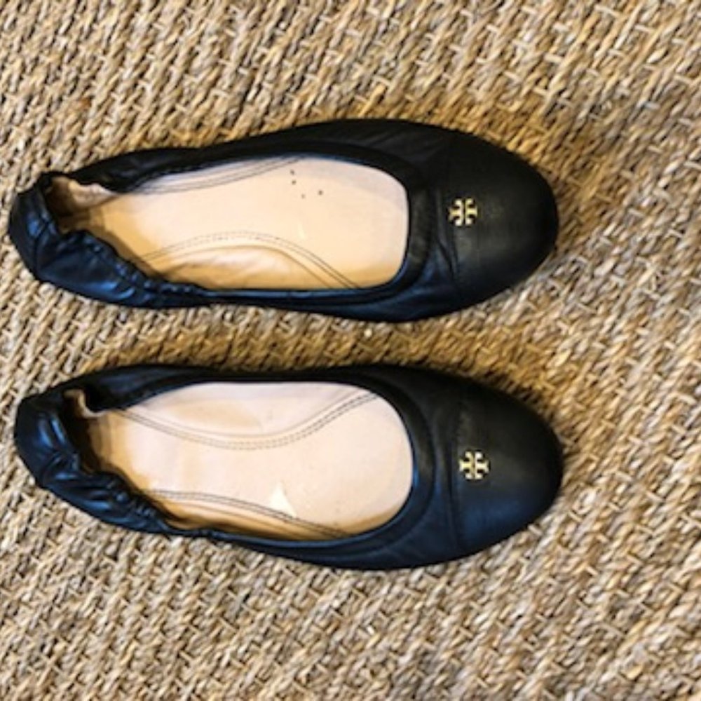 Tory Burch Black Ballet Flats size 7.5